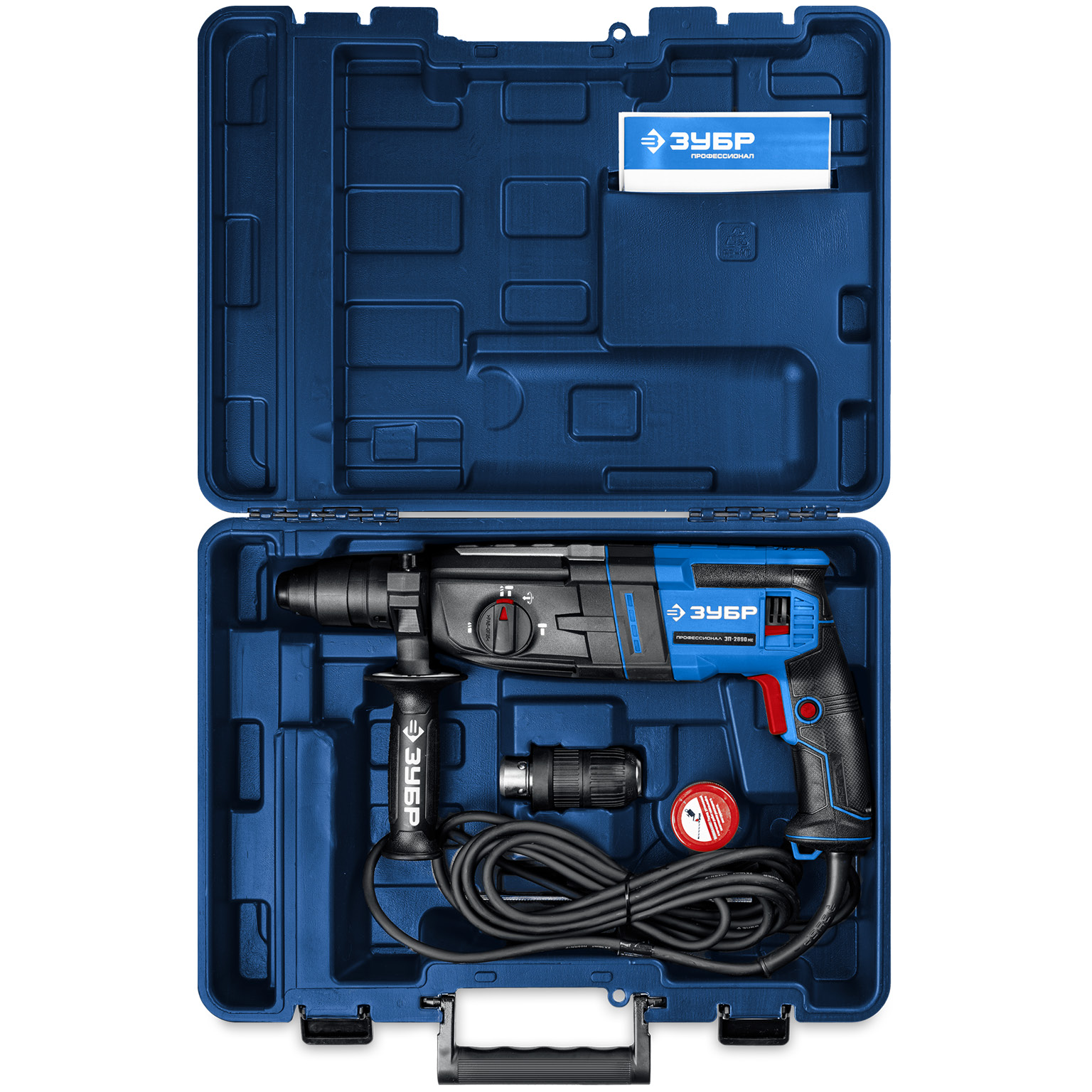 ЗУБР 28 мм, 900 Вт, перфоратор SDS Plus + БЗП, мет. корпус, Профессионал (ЗП-2890 МС)