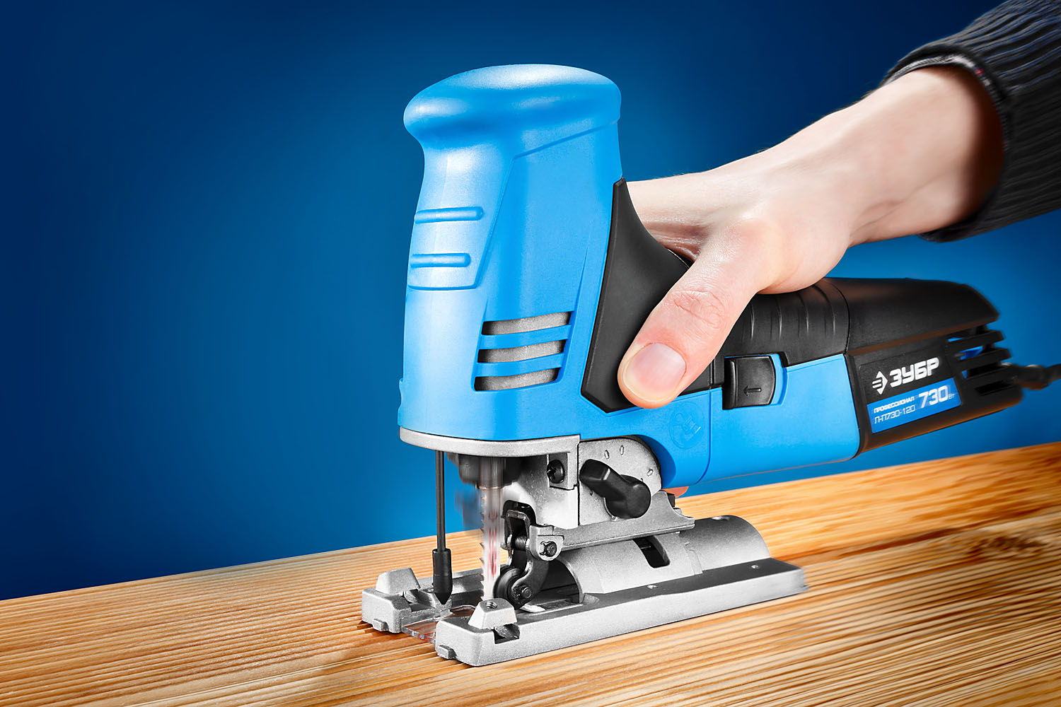 ЗУБР 730 Вт, 120 мм, электрический лобзик, кейс, Профессионал (Л-П730-120)