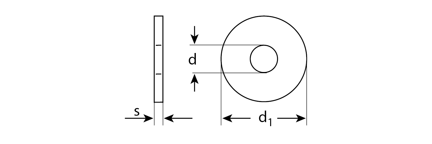 ЗУБР DIN 9021, 12 мм, цинк, 2 шт, кузовная шайба (303826-12)