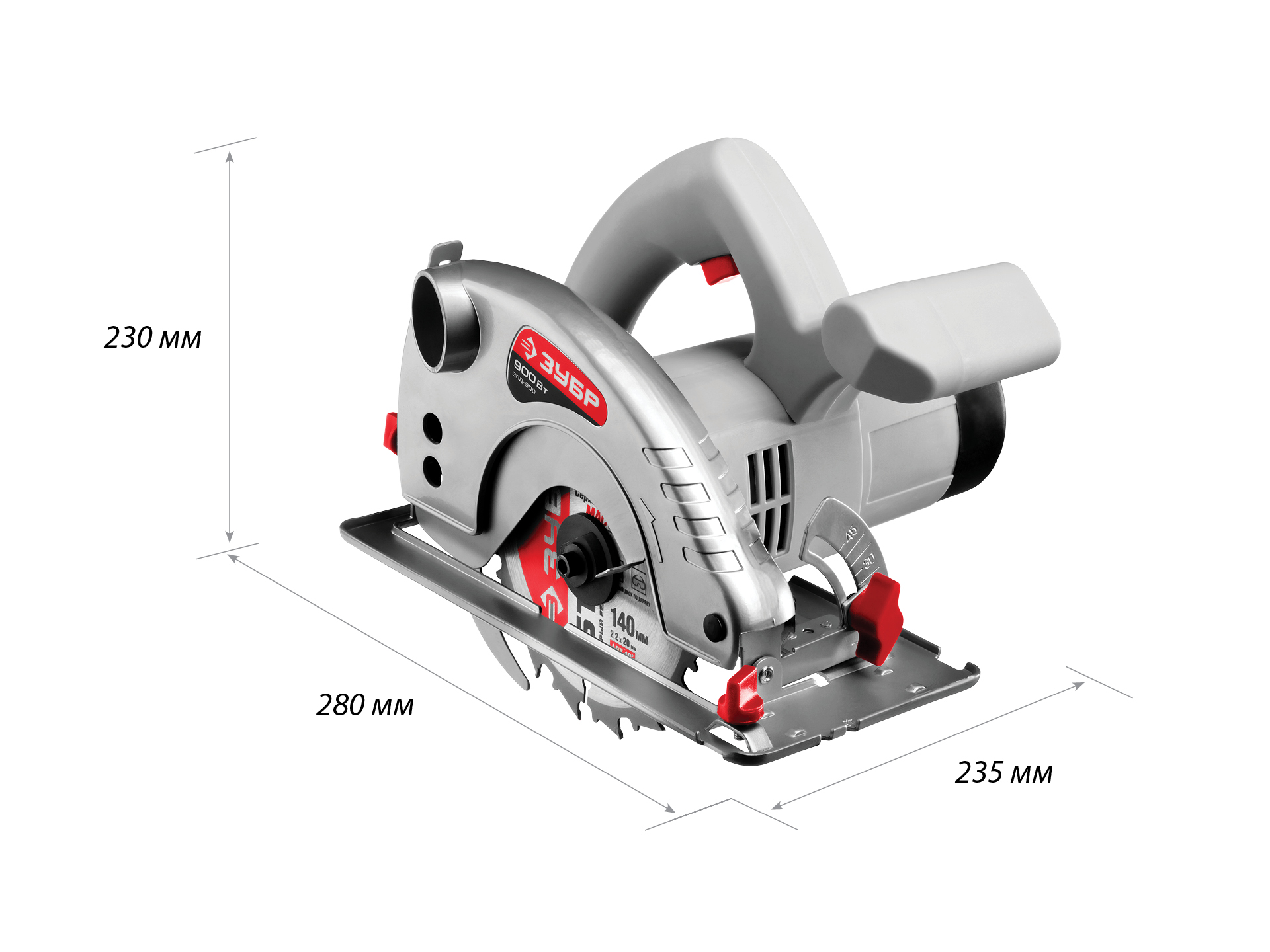 ЗУБР d 140 мм, 900 Вт, циркулярная пила (дисковая) (ЗПД-900)