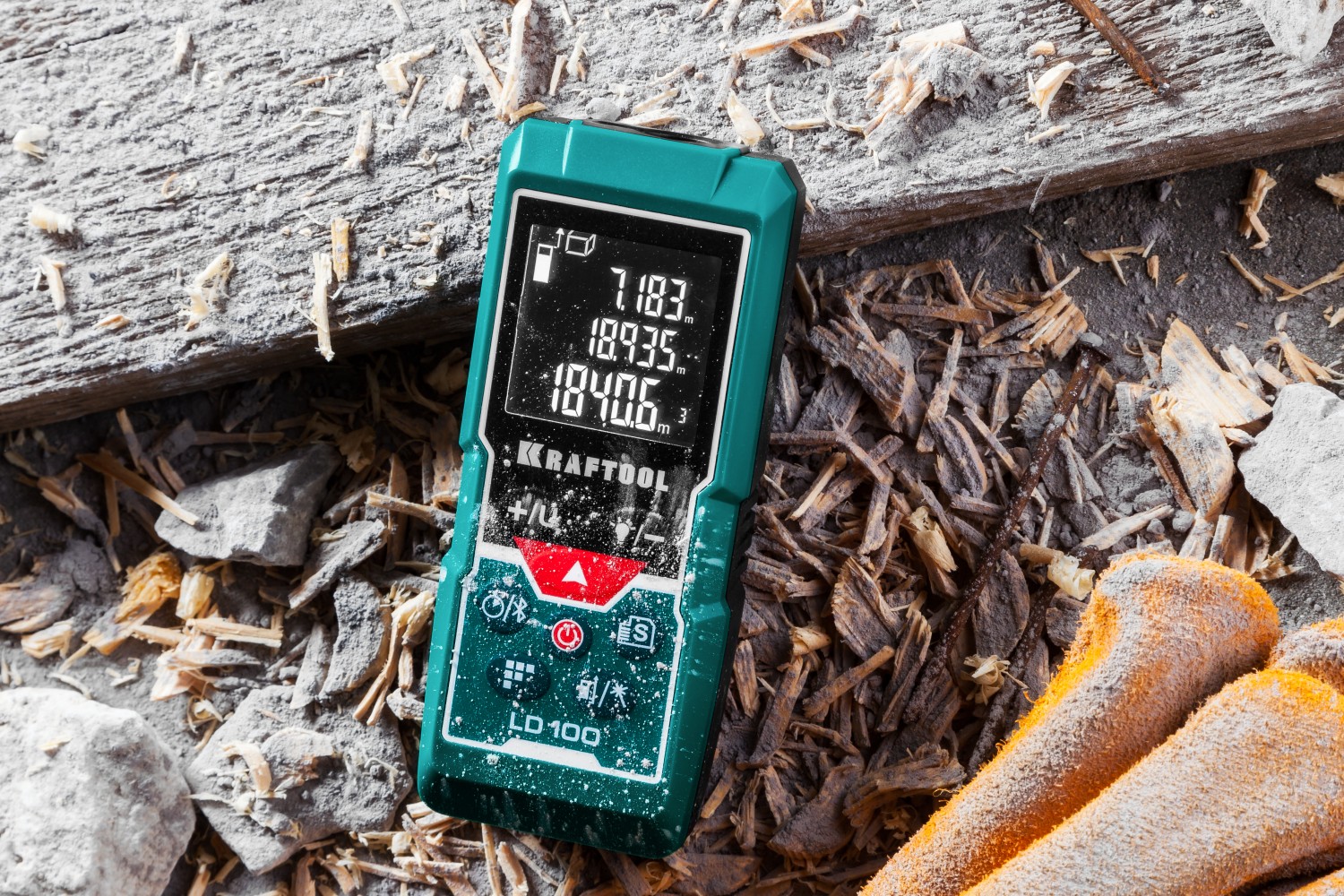 KRAFTOOL LD-100, 5 см - 100 м, лазерный дальномер (34765)