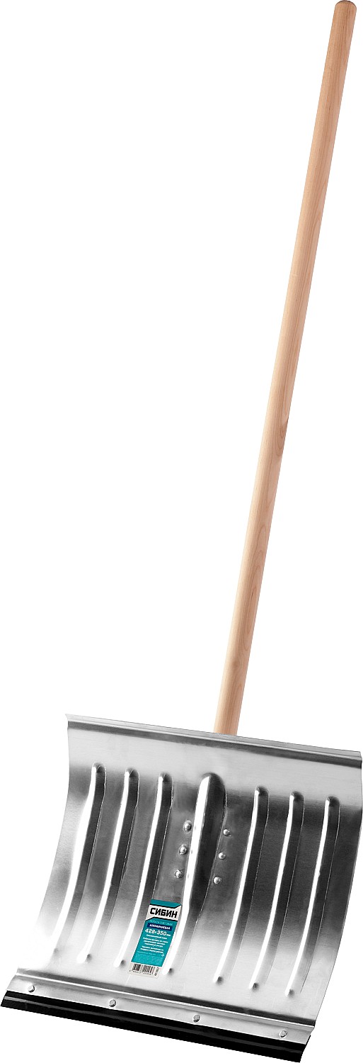 СИБИН ЛА-430, снеговая лопата, деревянный черенок, алюминиевый ковш 430мм (421857)