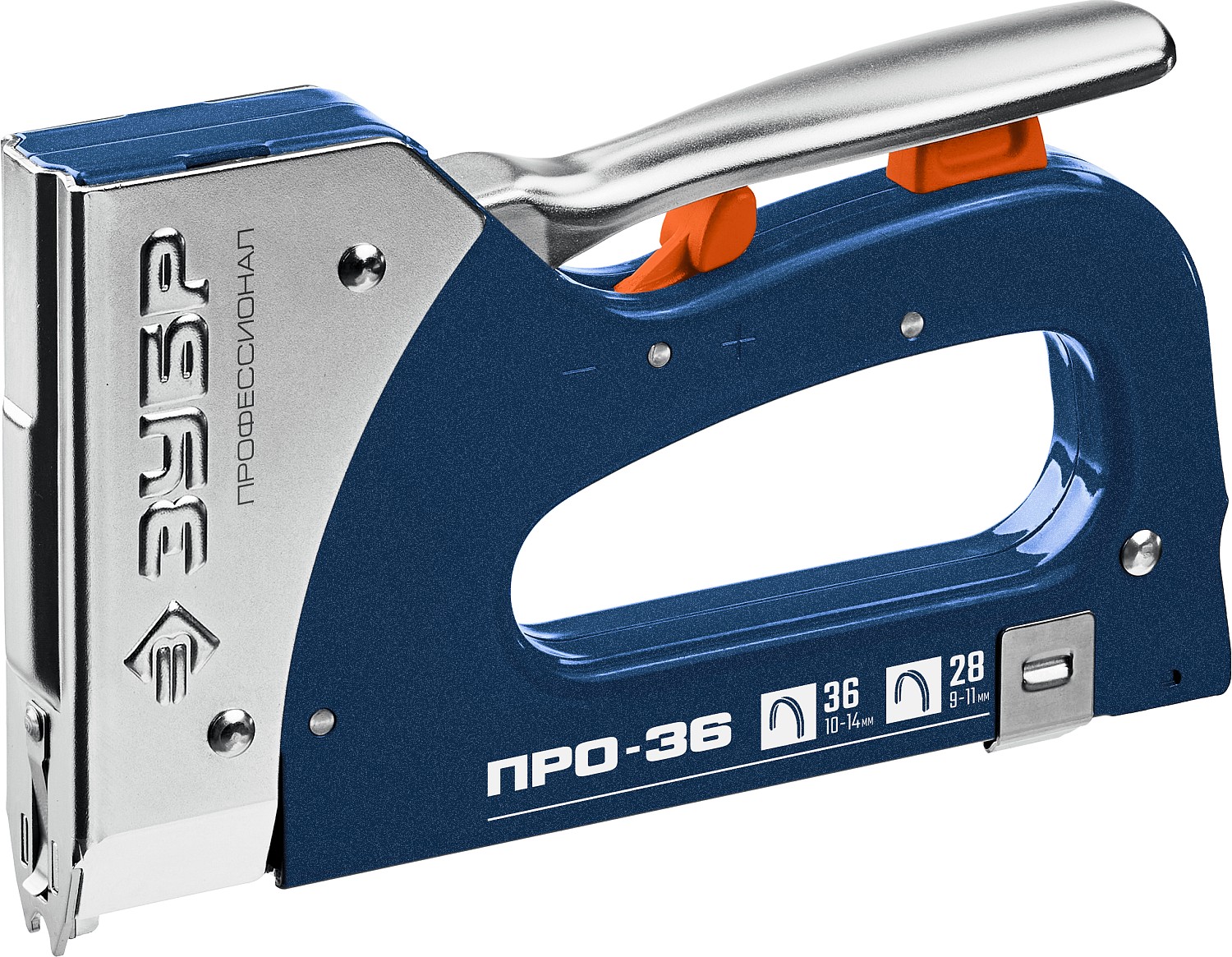 ЗУБР Про-36, скобы тип 36/28, кабельный рессорный степлер (31580)