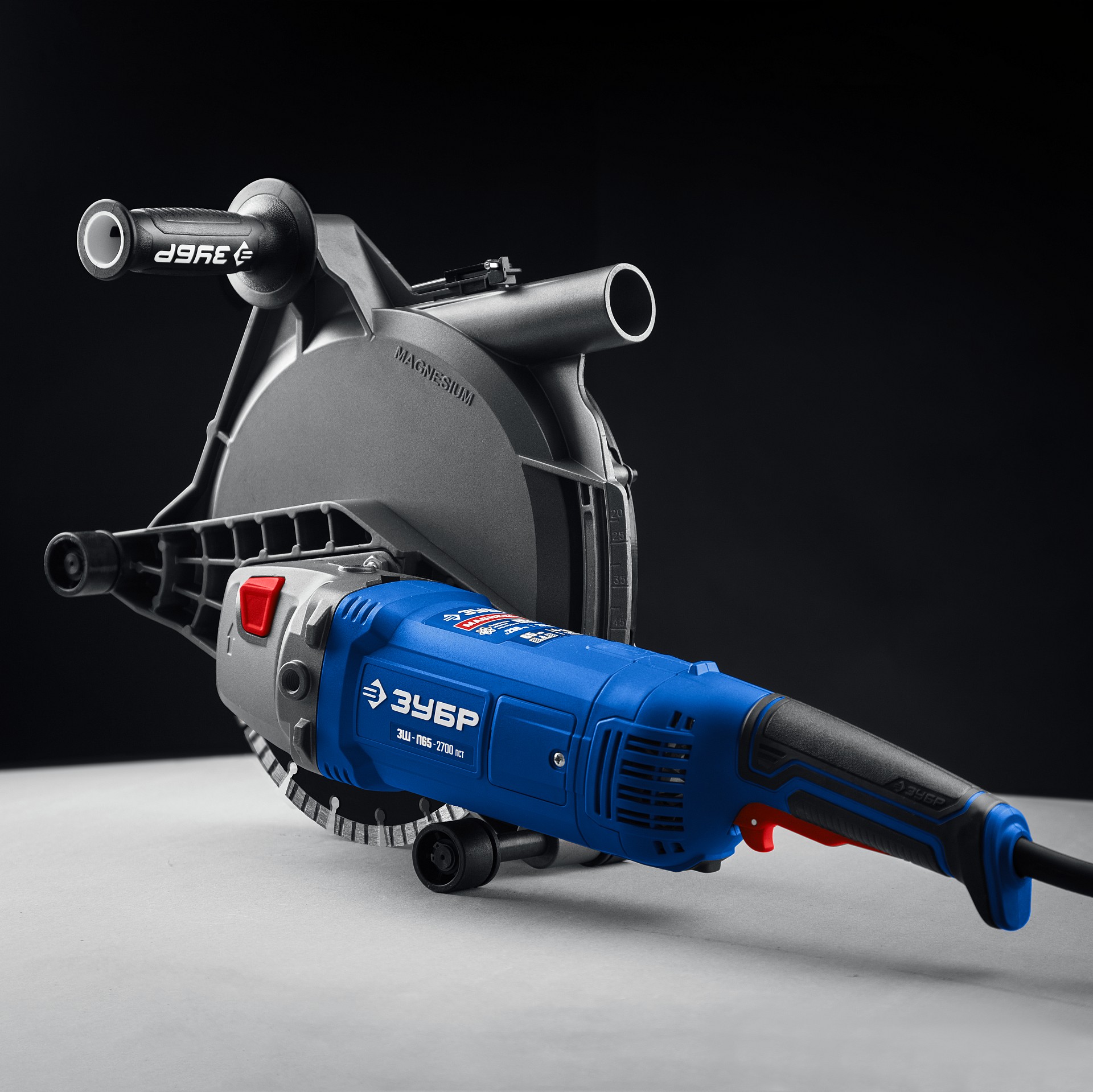 ЗУБР d 230 мм, 2700 Вт, 65 мм, штроборез (бороздодел), Профессионал (ЗШ-П65-2700 ПСТ)