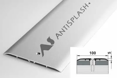 Пороги алюминиевые ПС-05 100x5 мм, окрашенные в серебро