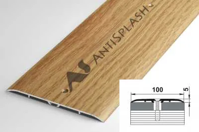 Пороги алюминиевые ПС-05 100x5 мм, дуб универсальный