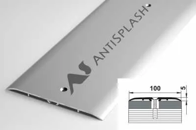 Пороги алюминиевые ПС-05 100x5 мм, анод люкс серебро